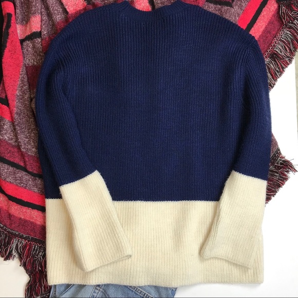 Mango Sweater Patches Knitted Color-Block - Picture 5 of 6